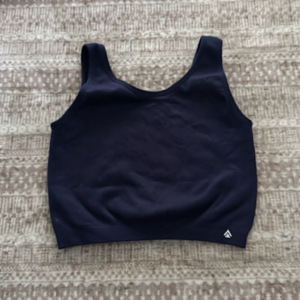 Cali sport size small navy blue sports bra tank top